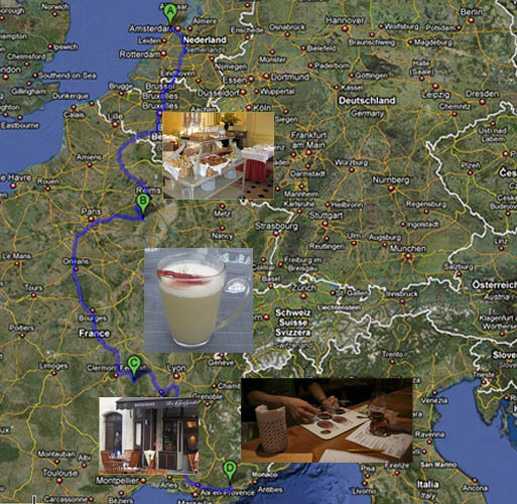 Foodish route door Frankrijk Foodish route door Frankrijk