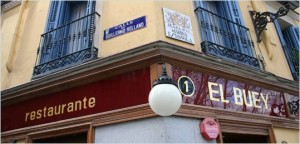 Gevel restaurant El Buey - Madrid