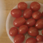 tomaatjes snijden